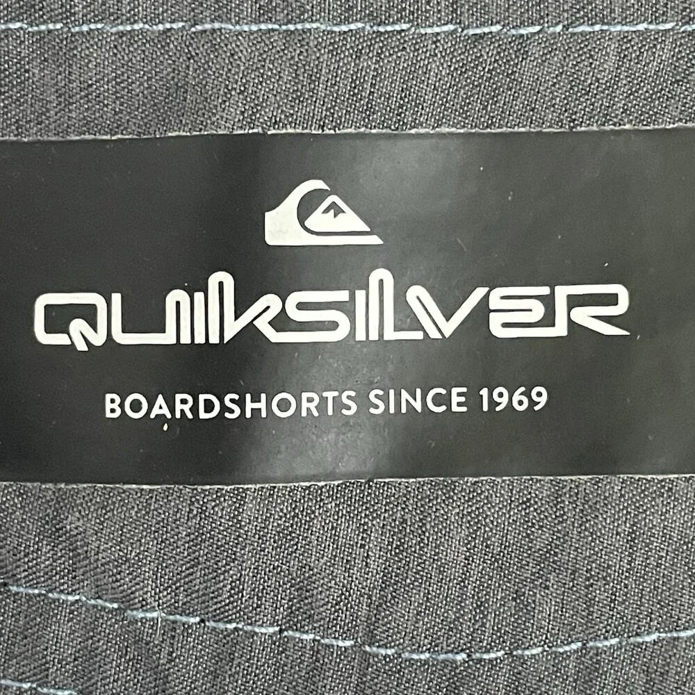 Quiksilver Blue Tropical Floral Dry Flight Board Shorts Swim Trunks Size 30